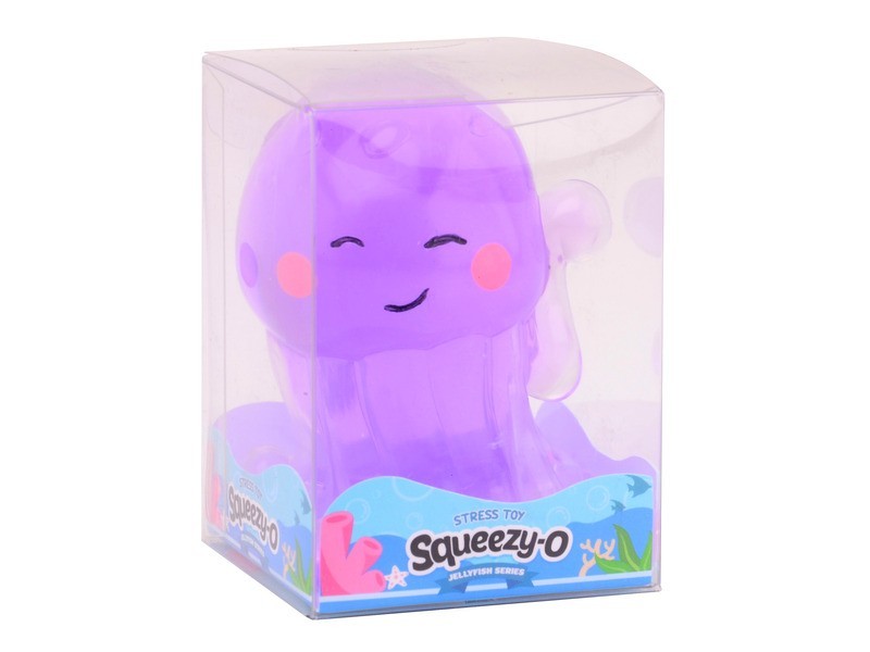 Átlátszó stresszoldó polip - 4 színű fidget játék