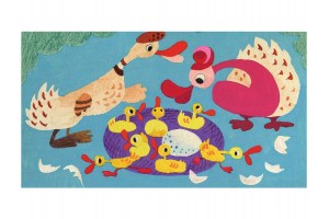 A rút kiskacsa diafilm — illusztráció Rákosy Anikó