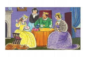 Csipkerózsika diafilm - illusztráció: F. Győrffy Anna