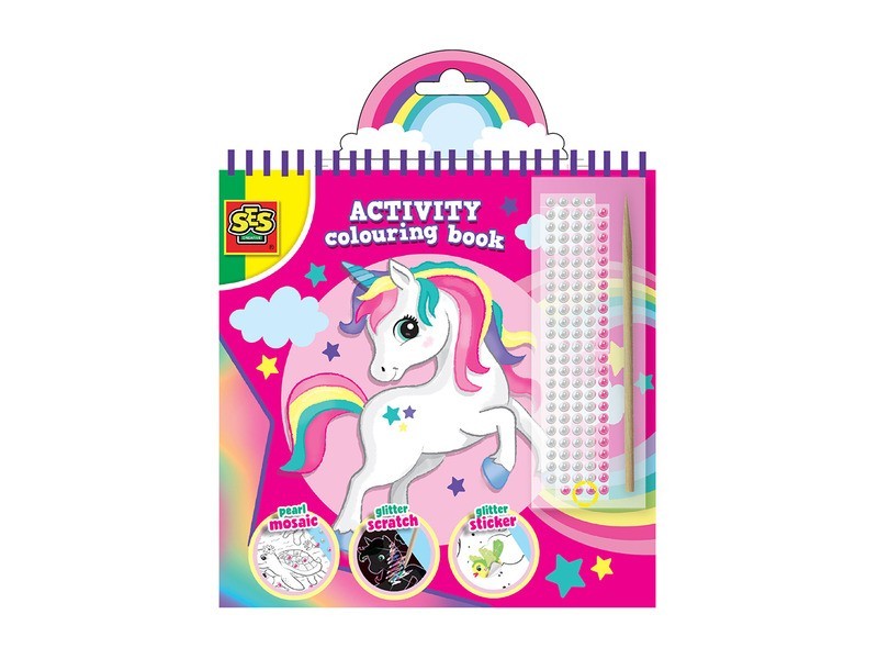 Unikornisos 3 az 1-ben activity füzet borító