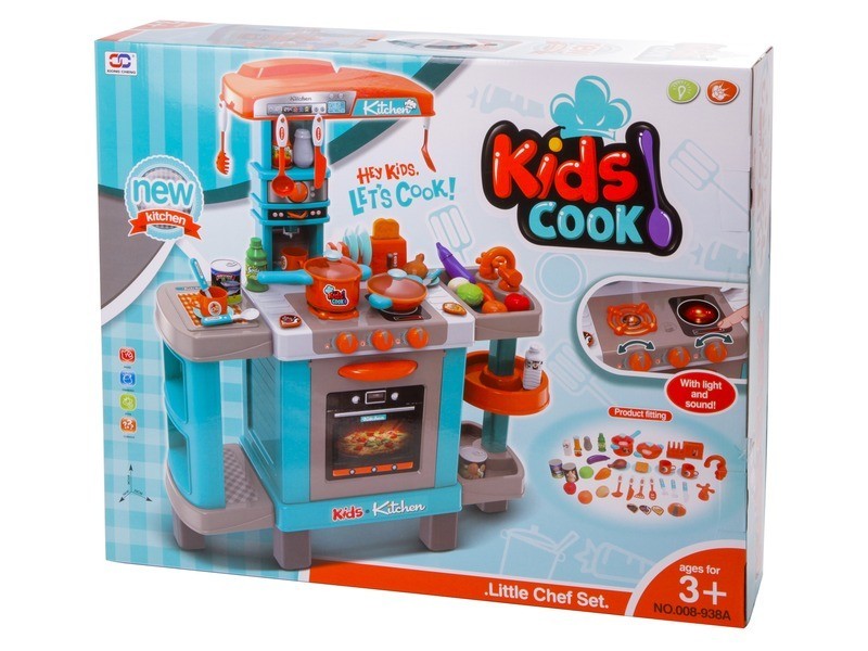 Zenélő világító kiskonyha 78×29×87 cm