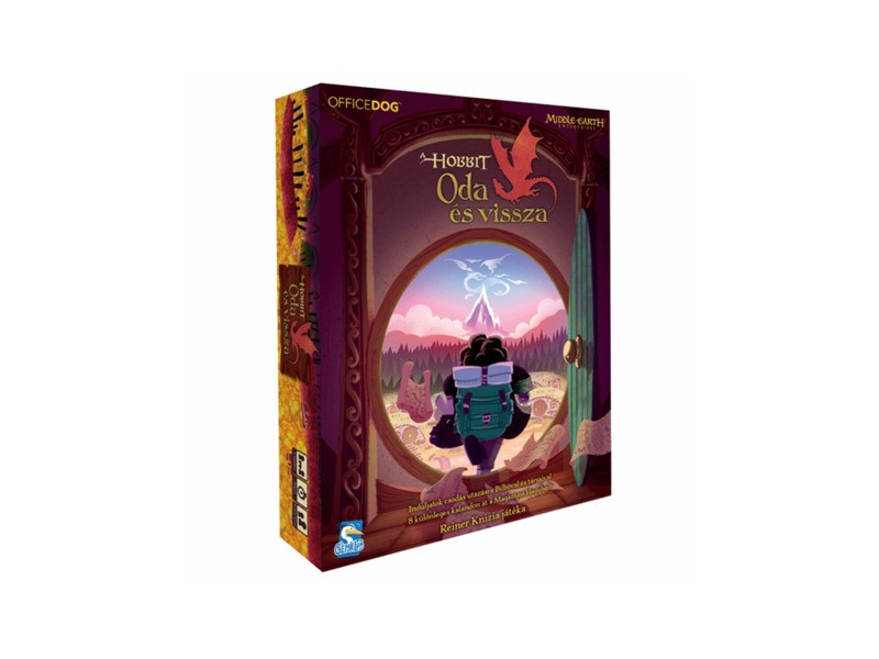 A hobbit - Oda és vissza társasjáték borító