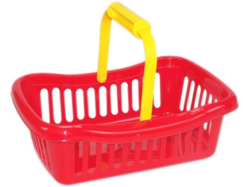 Műanyag mini bevásárló kosár többféle színben