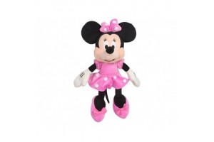 Minnie egér plüssfigura 60 cm, rózsaszín masnival