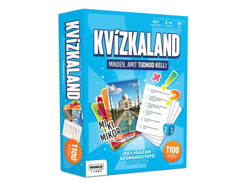 Kvízkaland társasjáték - doboz