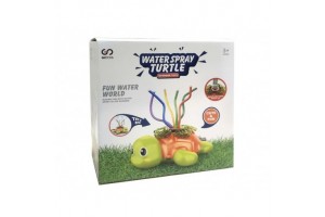 Vízspriccelő teknős kerti gyerekjáték — 6 hajlékony cső