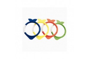 Úszássegítő gyűrűs halacskák 4 színben