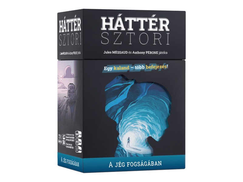 Háttérsztori – A jég fogságában társasjáték doboza