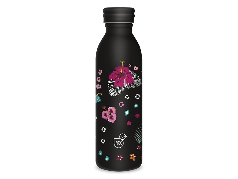 Duplafalú fémkulacs 600 ml – Black Hibiscus