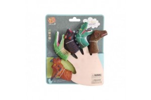 Dinoszaurusz ujjbábok 5 darab – Triceratops és T. rex
