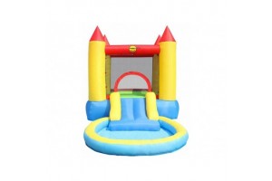 Kastély ugrálóvár medencével 365×200×190 cm