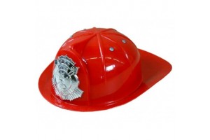 Piros tűzoltó sisak 9918 – csillogó jelvénnyel