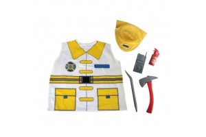 Tűzoltó jelmez - kabát, kalap és kiegészítők