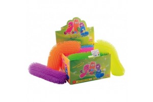 Tüskés kukac 33 cm – neon nyújtható gumi játék