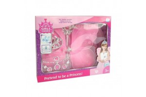 Tündérszett: szoknya, szárny, ékszerek, varázspálca