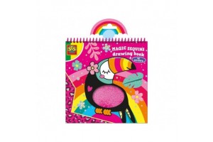 Tukán színező csillámos flitterrel és 40 matricával