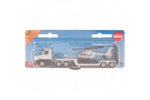 SIKU vontató kamion és helikopter 1:55 kép
