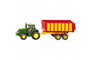 SIKU John Deere traktor pótkocsival 1:55 - 1650
