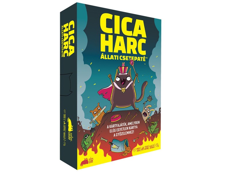 Cicaharc – Állati csetepaté társasjáték doboza