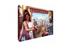 Concordia társasjáték borítókép — Római dinasztiák