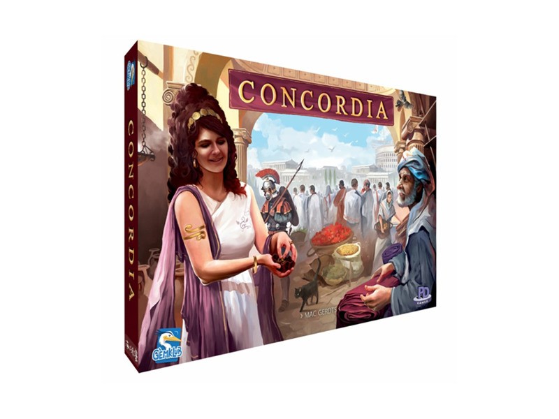 Concordia társasjáték borítókép — Római dinasztiák