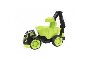 Teherautó markolóval