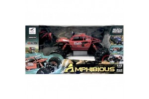 Amphibious távirányítós autó, 1:12, alumínium borítás