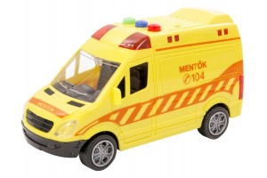 Lendkerekes magyar mentőautó hanggal és fénnyel