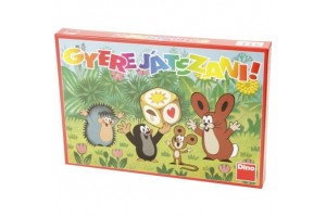 Dino Kisvakond gyere játszani társasjáték — játéktábla és bábuk