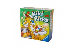 Kiki Ricky társasjáték doboz és játékelemek