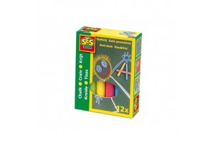 SES táblakréta 12 darab - színes kréták