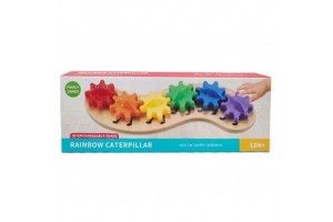 Szivárvány hernyó plüssjáték