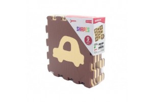 Ház és autó mintás 9 db-os habszivacs szőnyeg