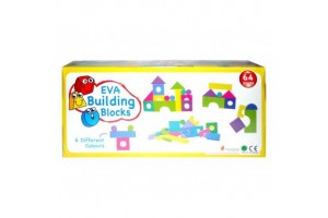 Habszivacs építőkocka 64 db - színes készlet