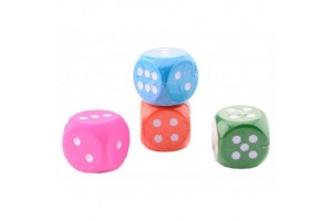 Szivacs dobókocka 8 cm - többféle változat