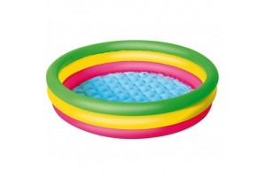 Bestway színes 3 gyűrűs medence 102x25 cm