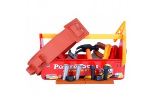 Játék szerszámosláda műanyag szerszámokkal