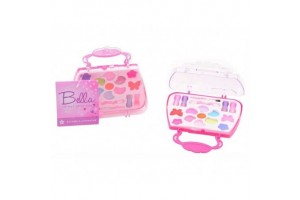 Sminkkészlet táskában – műanyag bőrönd és ecset
