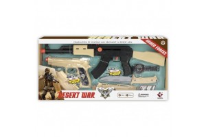 Sivatagi katonai fegyver játék szett