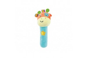 Állatos sípoló plüss csörgő (kb. 10 cm)