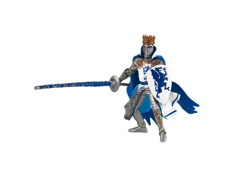 Papo kék sárkány pajzsos katona (39387)