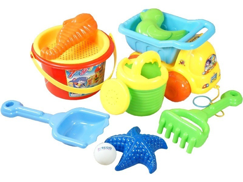 Sárga dömperes vödrös homokozó szett 797A