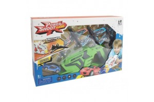 Repülő és autó kilövő játék – 4 repülő, 1 autó