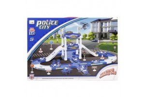 Rendőrségi parkolóház kisautóval – közepes méret