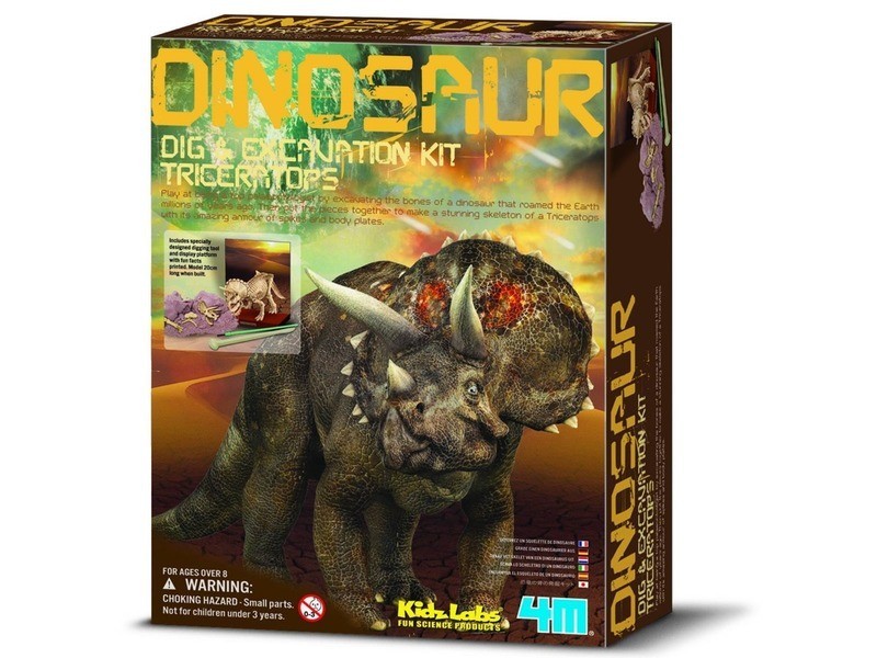 4M Triceratops dinoszaurusz régész készlet