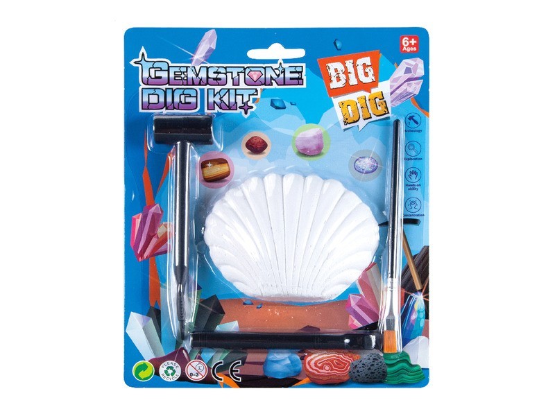 Régész szett – fosszíliák és ásató eszközök