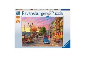 Ravensburger Párizsi este 500 db puzzle — Eiffel és Citroen