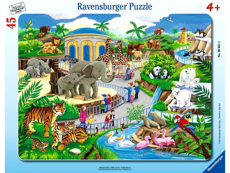 Állatkerti séta — 45 darabos puzzle