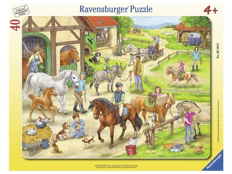 Ravensburger: A lovastanyán — 40 darabos puzzle