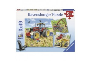 Puzzle 3x49 db - Óriási gépek (08012)